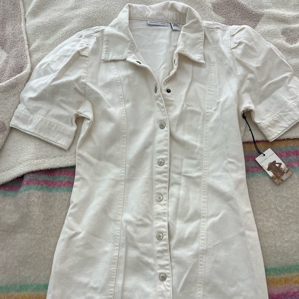 New with tags off-white denim dress